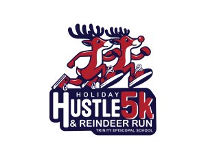 Holiday Hustle 5K and Kids 1K Reindeer Dash Logo