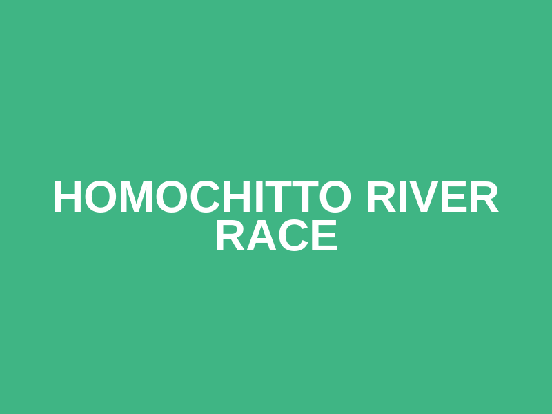 Homochitto River Race Logo
