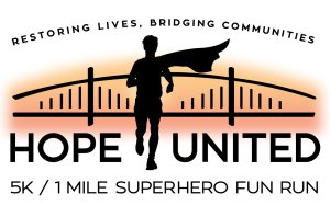 Hope United Superhero 5K/1M Fun Run Logo