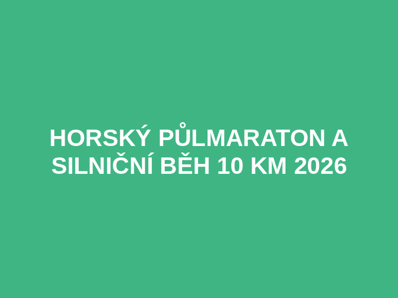 Horský půlmaraton a silniční běh 10 km 2026 Logo