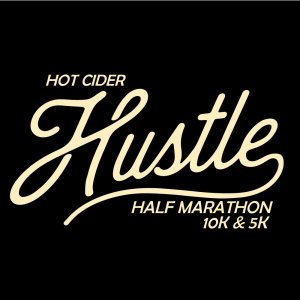 Hot Cider Hustle - Cedar Rapids Half Marathon, 10K & 5K Logo