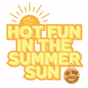 Hot Fun in the Summer Sun 5K/10K/Half Marathon Logo