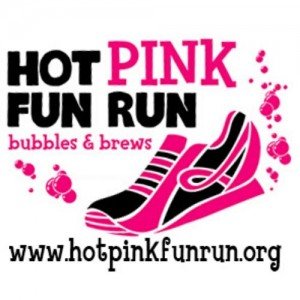 Hot Pink Fun Run - Bubbles & Brews Logo