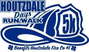Houtzdale Days Annual 5K* Run/Walk and Fireman's Challenge Logo