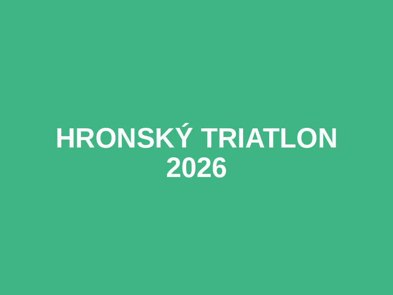 HRONSKÝ TRIATLON 2026 Logo