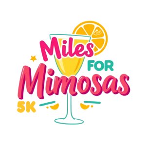 Huber’s Orchard Miles for Mimosa 5k Logo