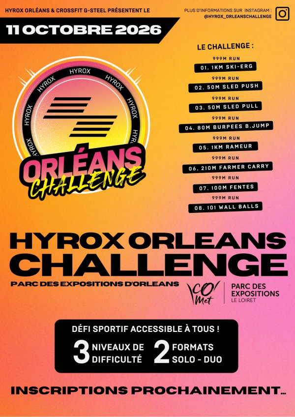 Hyrox Orléans Challenge Logo