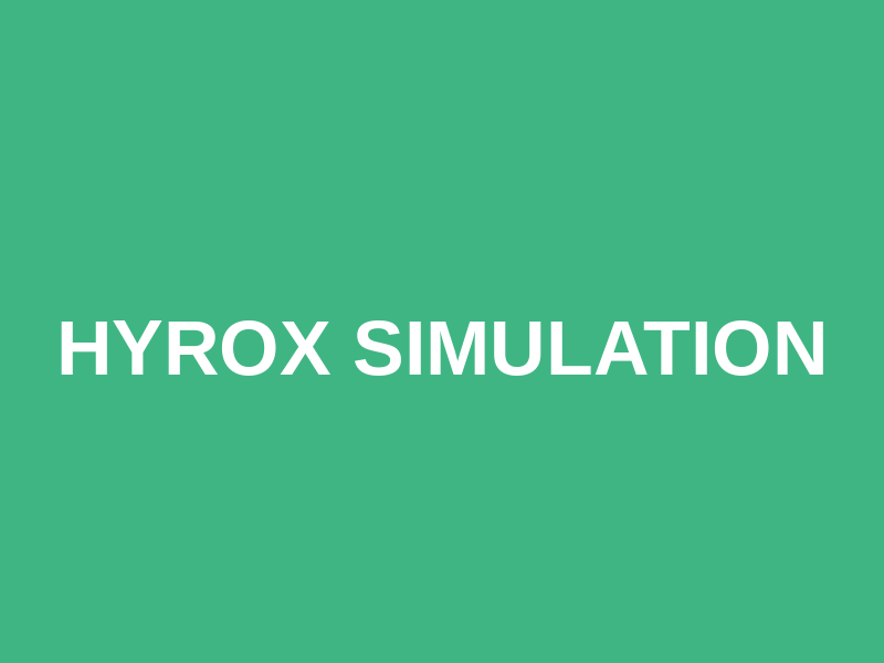 Hyrox Simulation