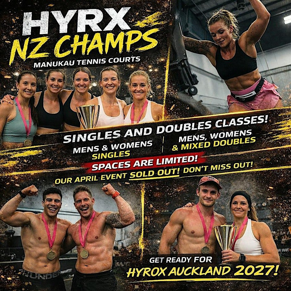HYRX NZ CHAMPS | Singles & Doubles Logo
