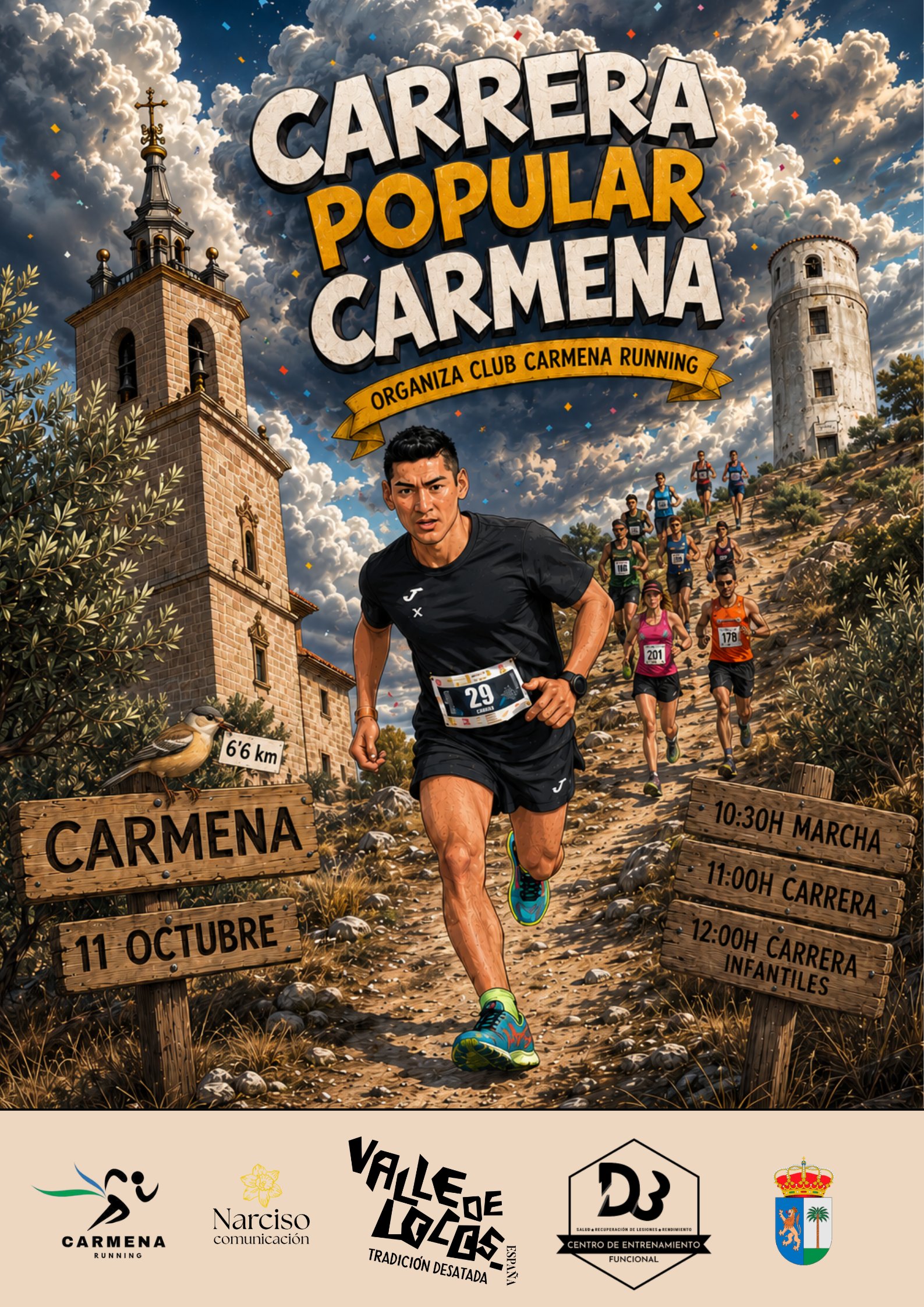I CARRERA POPULAR Y MARCHA DE CARMENA Logo