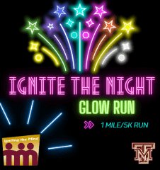 Ignite the Night Glow Run 1mile/5k Logo