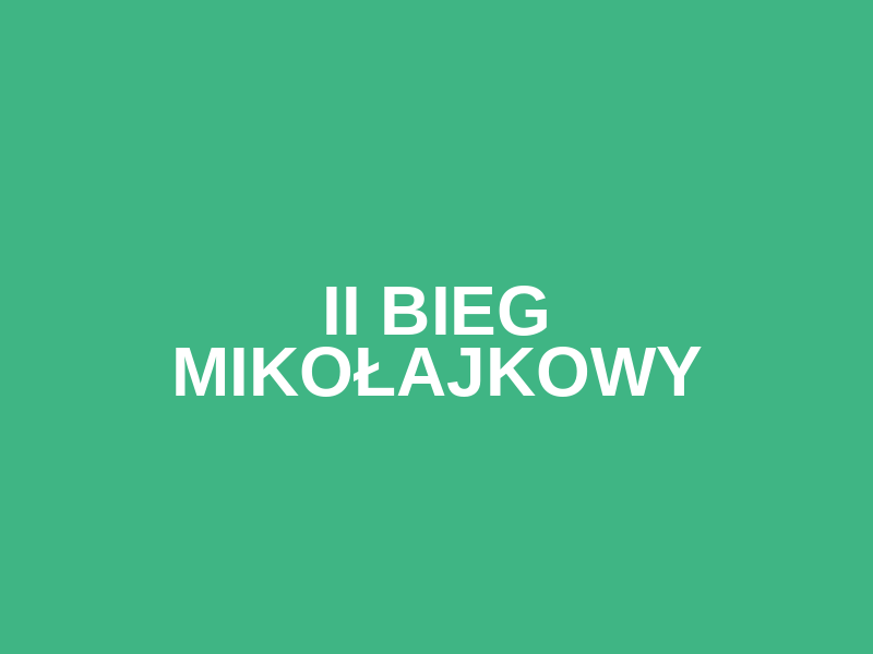 II Bieg Mikołajkowy Logo