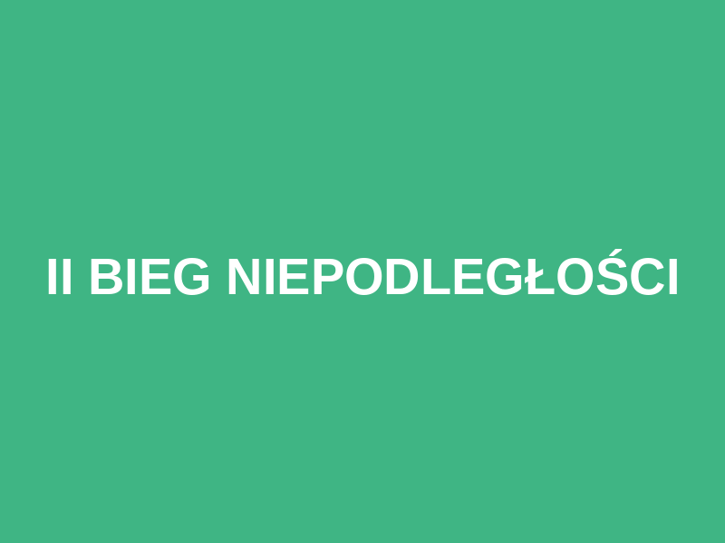 II Bieg Niepodległości Logo