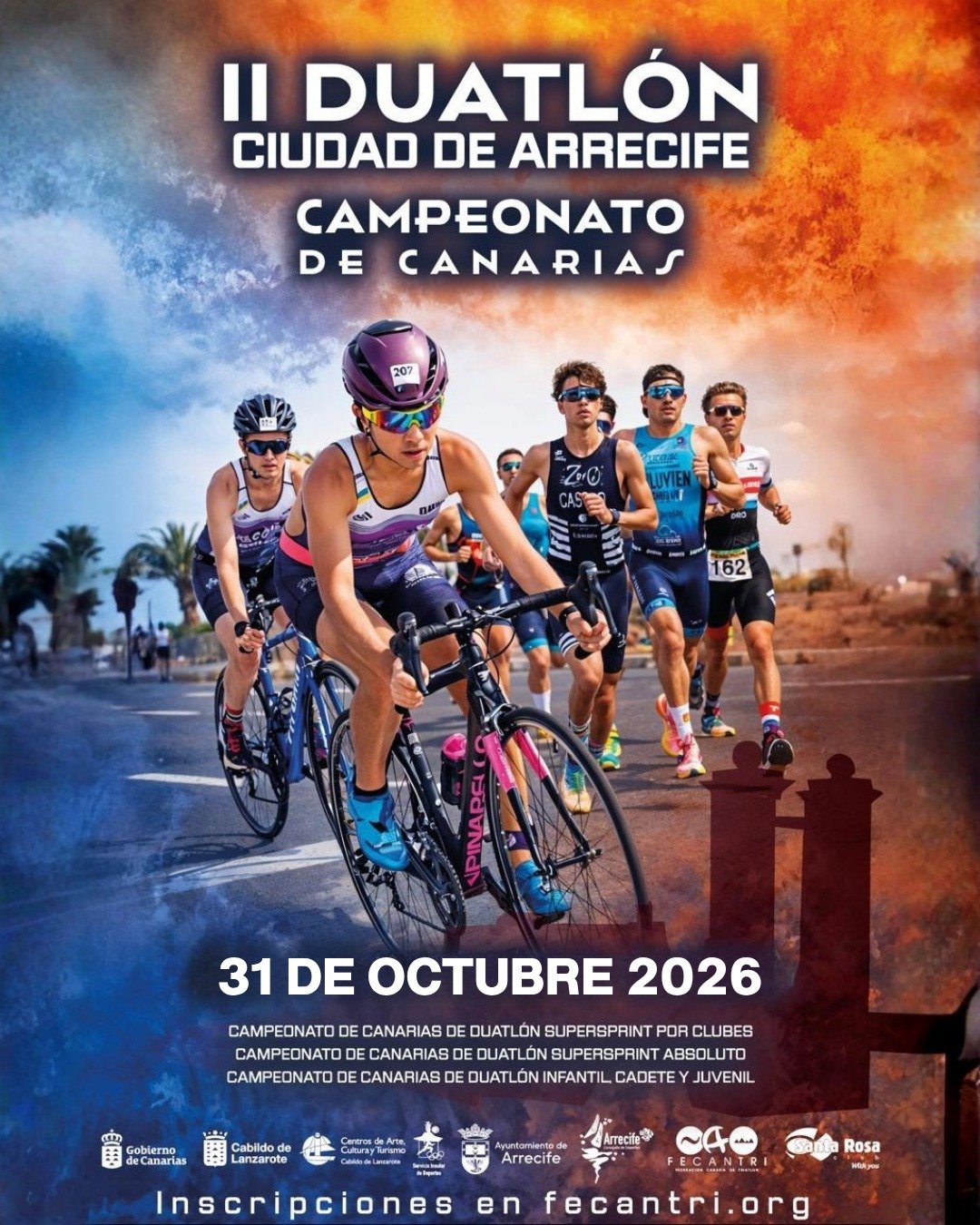 II DUATLÓN SUPERSPRINT CIUDAD DE ARRECIFE Logo