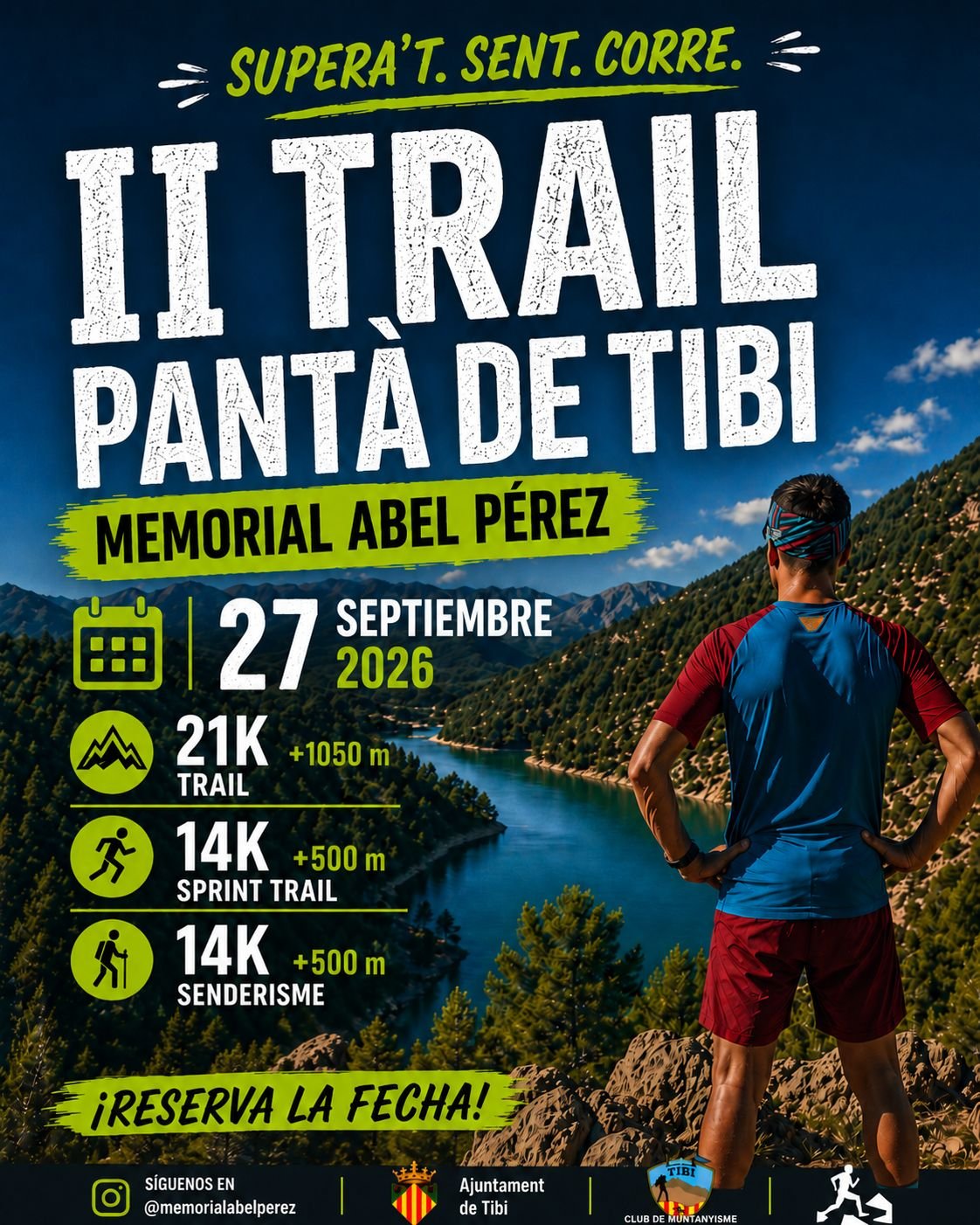 II trail al Pantà de Tibi, Memoria de Abel Pérez Logo