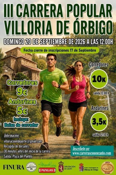 III Carrera Popular Villoria de Órbigo Logo
