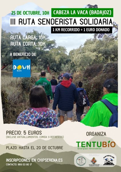 III Ruta Senderista Solidaria Cabeza la Vaca Logo