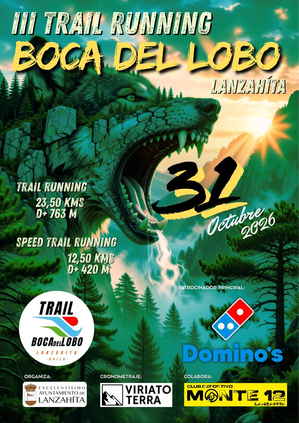 III TRAIL RUNNING BOCA DEL LOBO 2026 Logo
