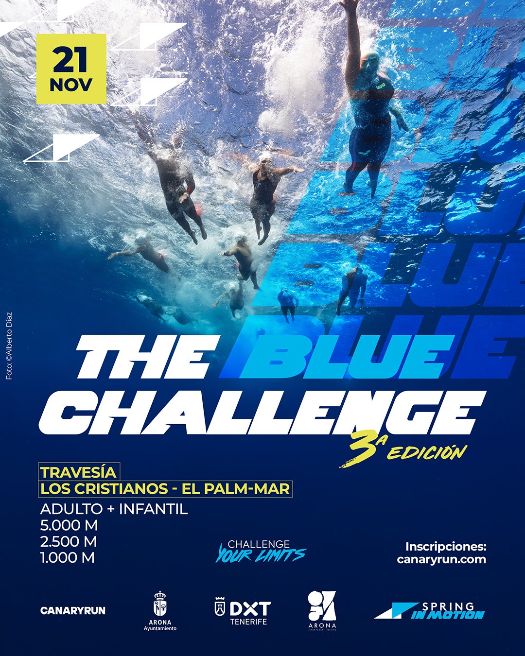 III Travesía a nado The Blue Challenge Logo