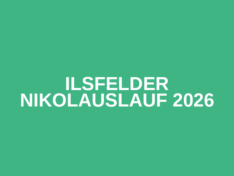 Ilsfelder Nikolauslauf 2026 Logo