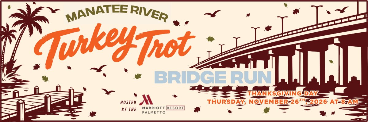 Inaugural Manatee River Turkey Trot Bridge Run Hosted by the Palmetto Marriott Resort & Spa
