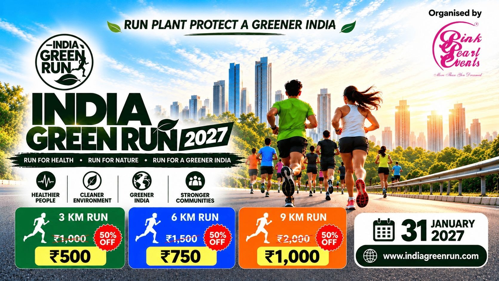 India Green Run 2027 Logo