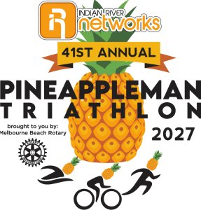 Indian River Networks 41st Annual PineappleMan Triathlon/Duathlon Logo