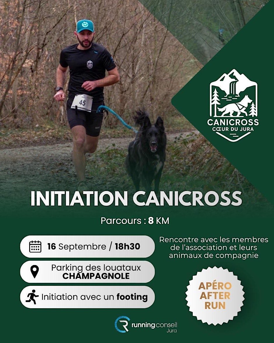 Initiation Cani Cross Coeur du Jura X Running conseil Jura