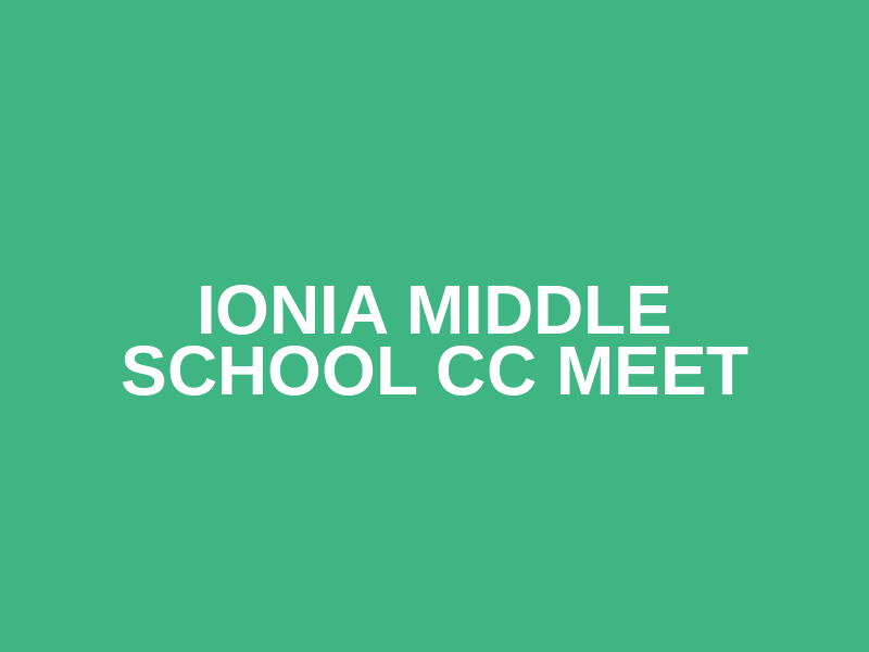 Ionia Middle School CC Meet Logo
