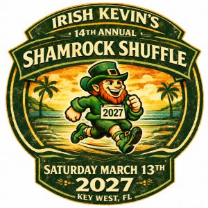 Irish Kevin's Shamrock Shuffle 1K/5K/10K 2027 Logo