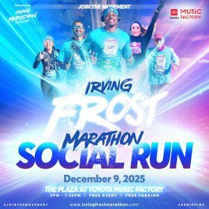 Irving Frost Marathon Social Run Logo