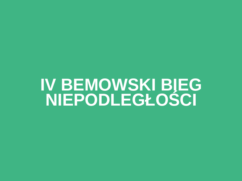 IV Bemowski Bieg Niepodległości