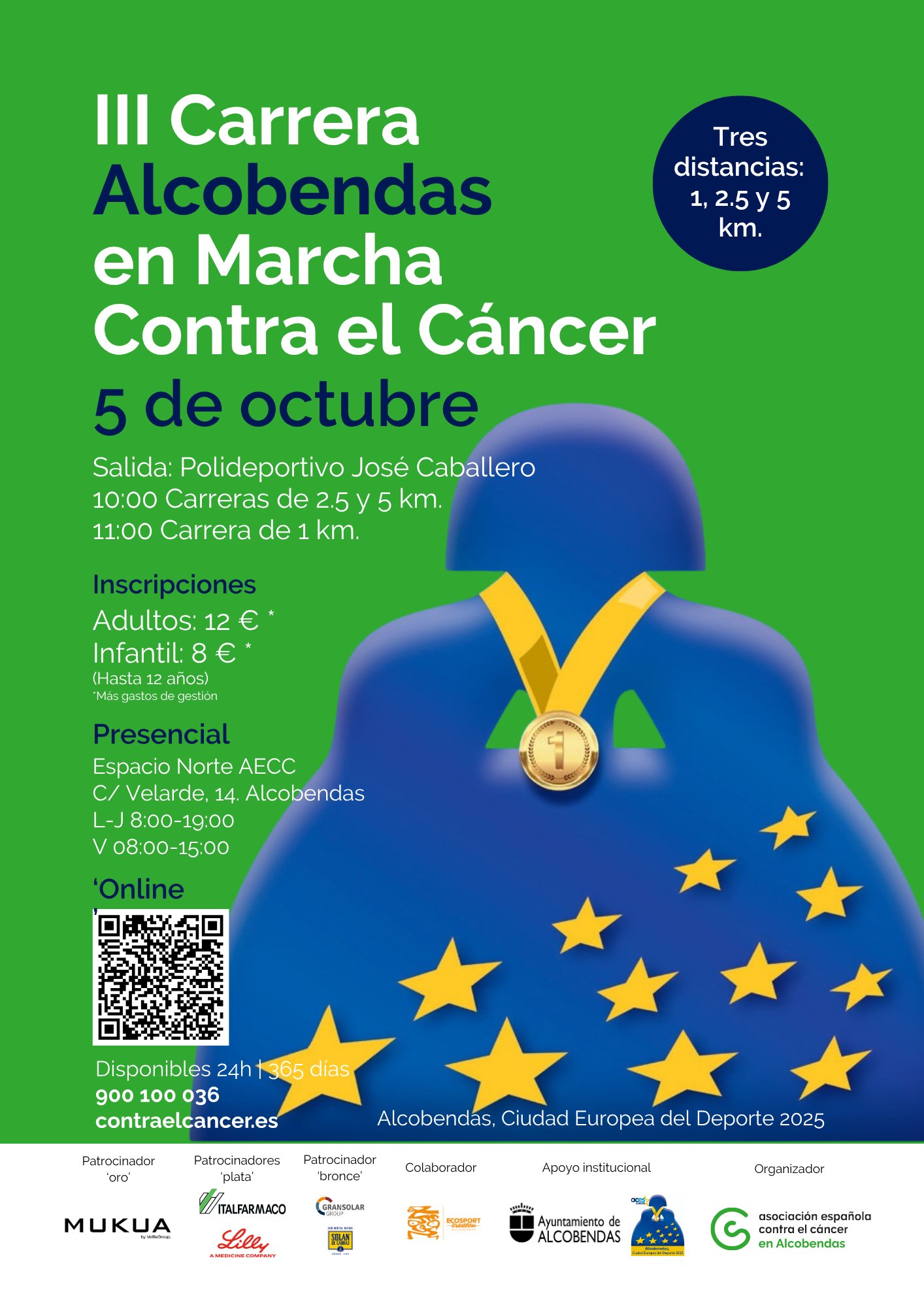 IV CARRERA ALCOBENDAS EN MARCHA CONTRA EL CÁNCER Logo