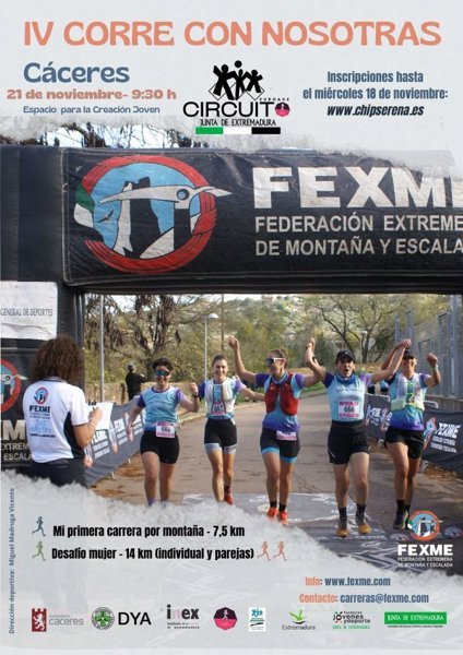 IV Carrera por Montaña Corre con Nosotras Logo