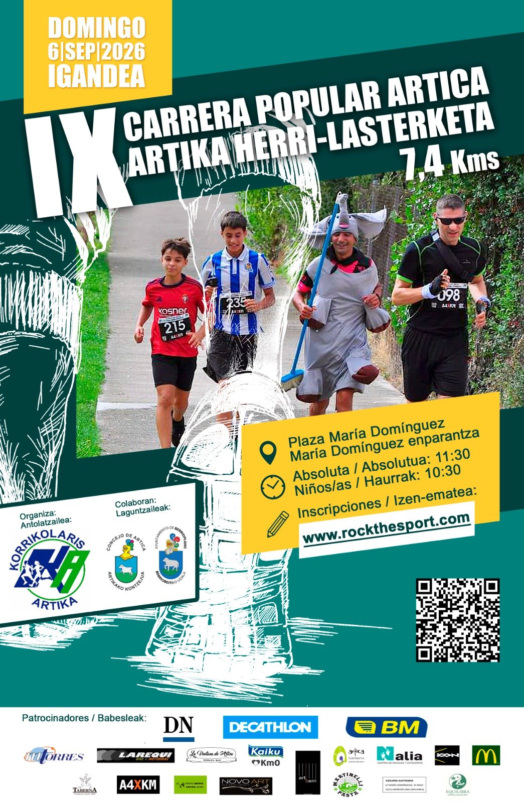 IX Carrera Popular Artica Logo