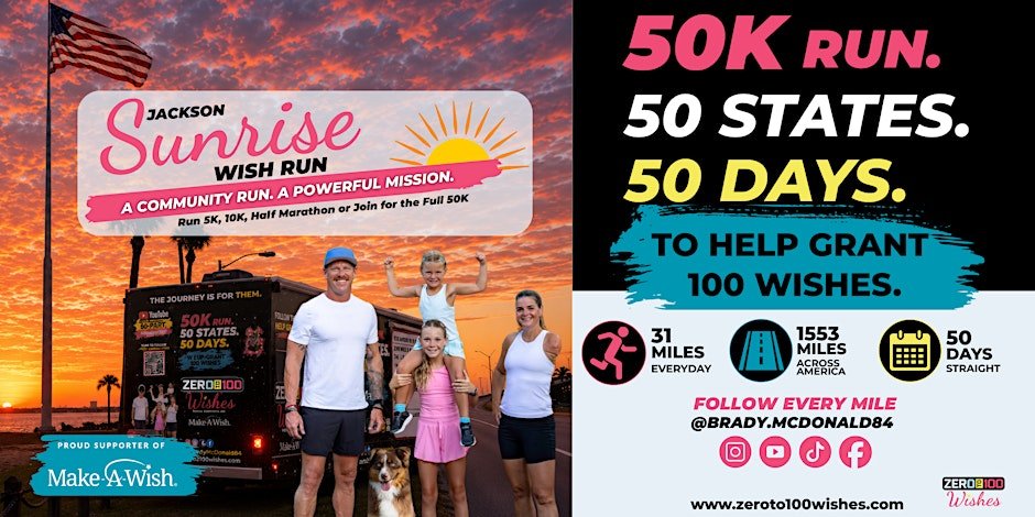 Jackson Sunrise Wish Run | Free Community Run