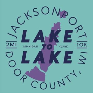 Jacksonport Maifest Lake to Lake Race Logo