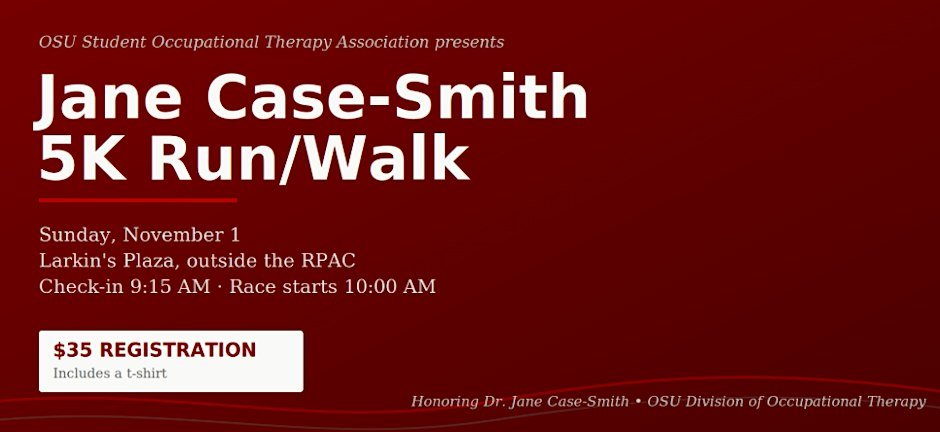 Jane Case-Smith Walk, Roll, Run 5k! Logo