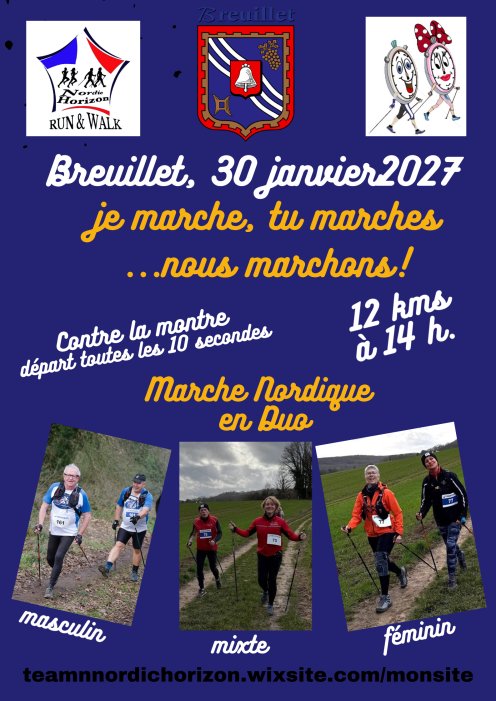 Je marche, tu marches... nous marchons Logo