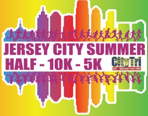 Jersey City Summer Half, 10K, and 5K Logo