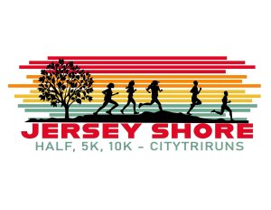 Jersey Shore Summer Half, 10K, and 5K Logo