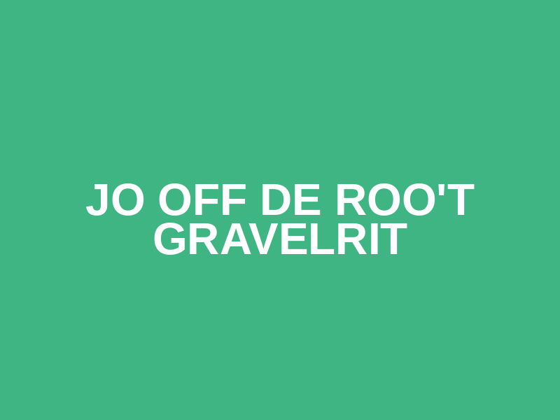 Jo off de Roo't Gravelrit