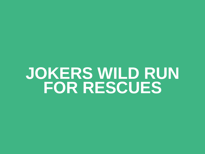 Jokers Wild Run For Rescues Logo