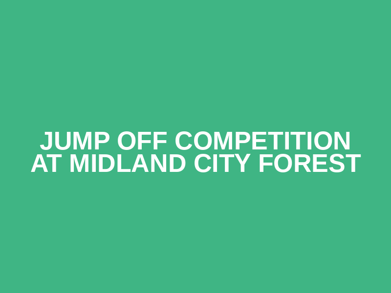 Jump Off Competition at Midland City Forest Logo