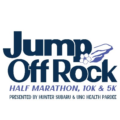 Jump Off Rock Half Marathon, 10k & 5k Logo