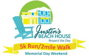 Justin's Beach House 5K Run & 2 Mile Walk Logo