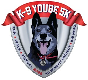 K-9 YOUBE 5k Run/Walk Logo