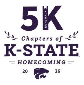 K-State Homecoming Philanthropy 5K and Virtual 5K Run/Walk Logo