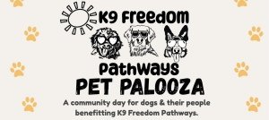 K9 Freedom Pathways 5K Run with your dog Logo