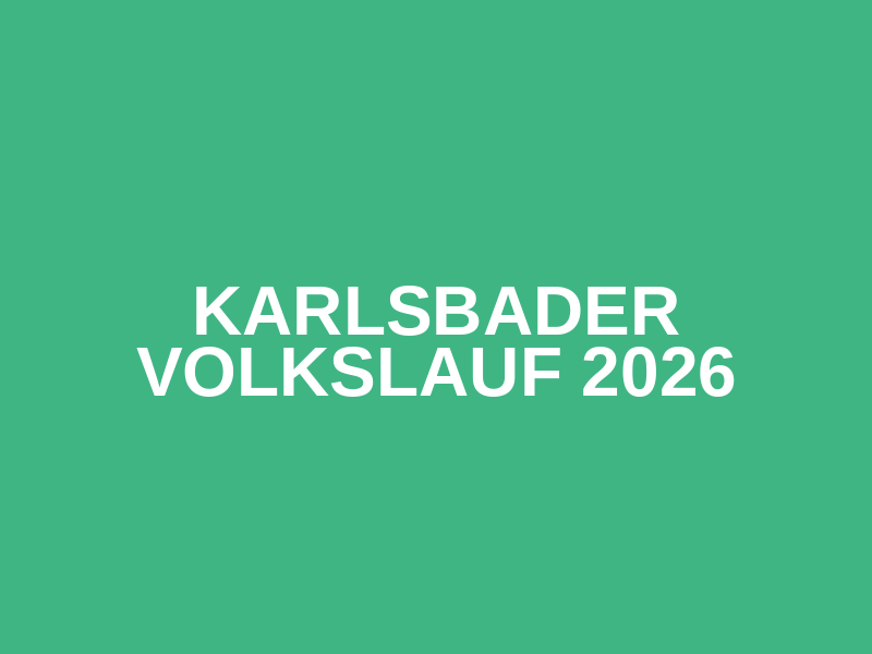 Karlsbader Volkslauf 2026 Logo